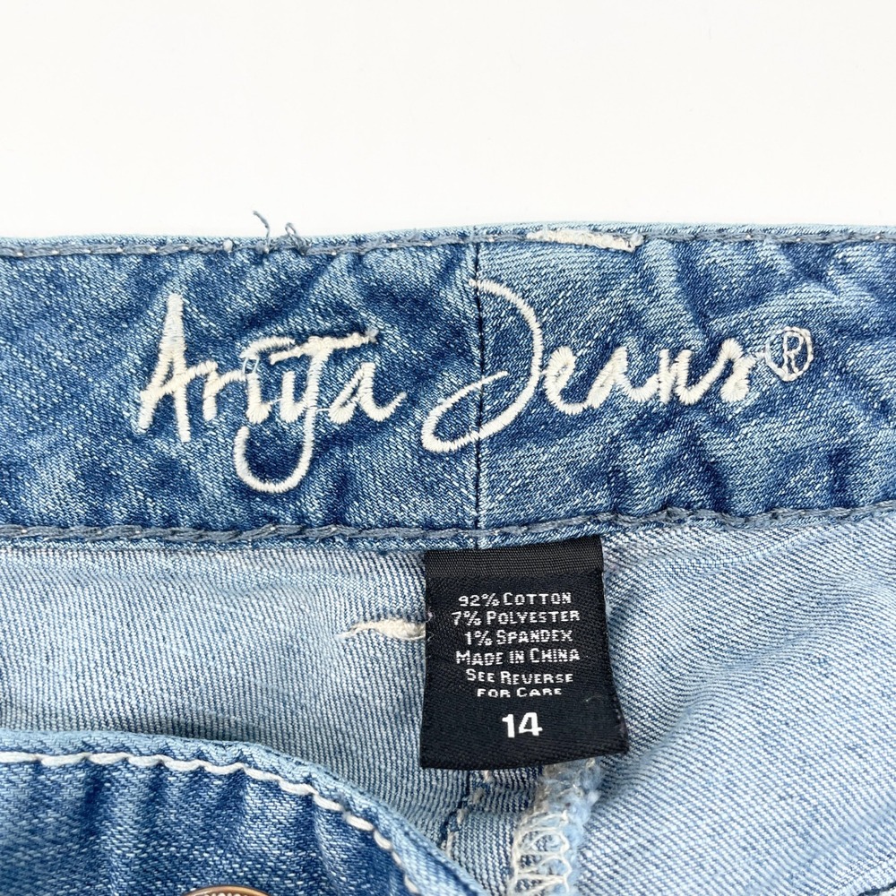 Ariya Jeans Womens Bootcut Jeans Size 14 Y2K Western Cowgirl Rodeo Preppy Girly - Picture 8 of 15